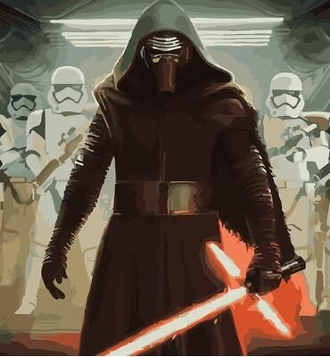 The Force Awakens Movie Paint By Numbers