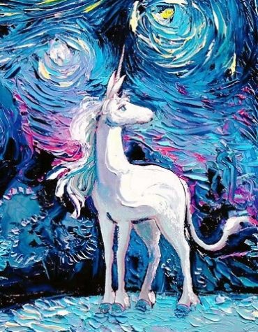 Unicorn Horse Starry Night Paint By Numbers