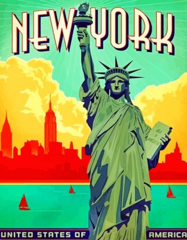 Statue Of Liberty NYC Paint By Numbers