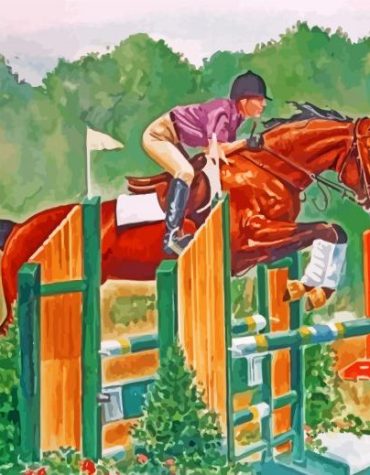 Steeplechase Racing Adventure Paint By Numbers