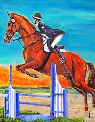 Steeplechase Horse Racing Paint By Numbers