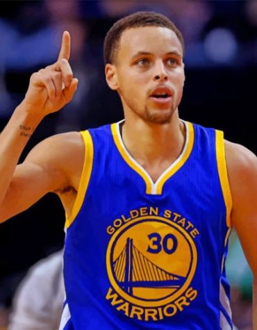 Stephen Curry Warriors Star Paint By Numbers