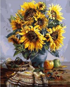Sunflower Still Life Paint By Numbers