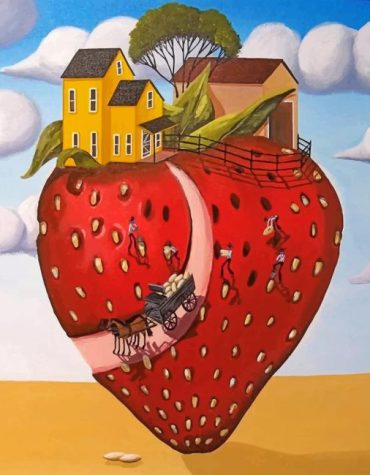 Strawberry Cottage Paint By Numbers