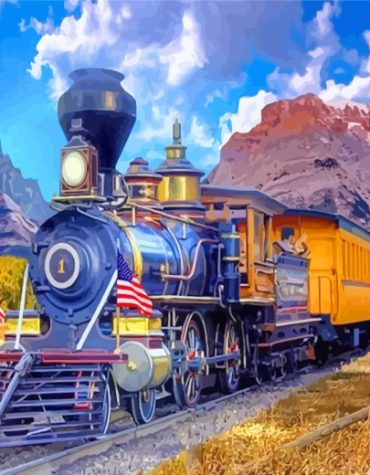 Steam Train Adventures Paint By Numbers