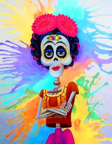 Frida Kahlo Sugar Skull Paint By Numbers