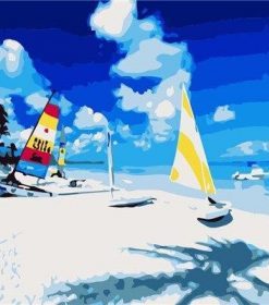 Summer Seascape Wave Paint By Numbers