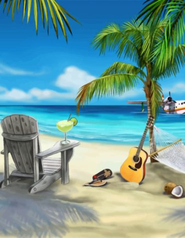 Beachside Seascape Paint By Numbers