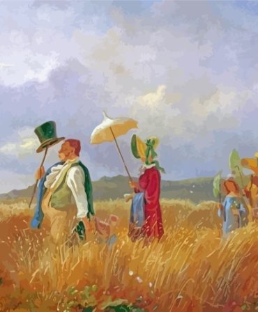 Spitzweg's Sunday Walk Paint By Numbers