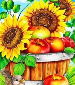 Sunflowers and Apples Paint By Numbers Kit