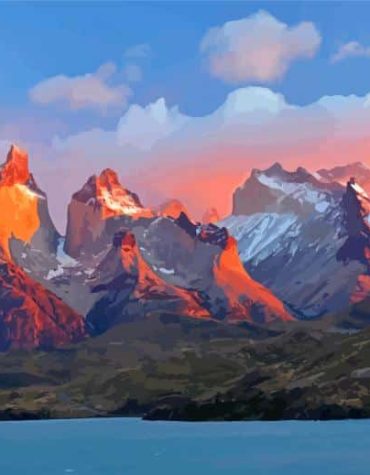 Andes Sunset Paint By Numbers