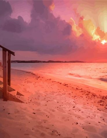 Turks and Caicos Seascape Paint By Numbers