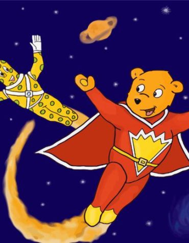 Super Ted Cartoon Adventure Paint By Numbers