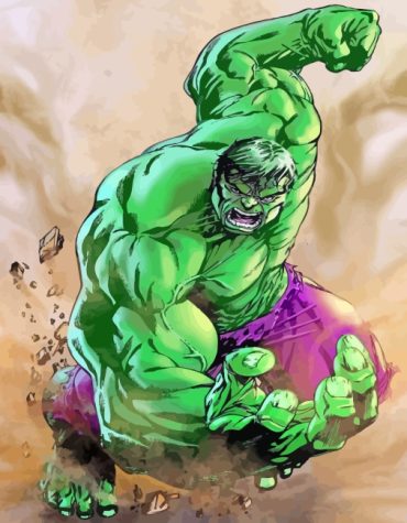 Incredible Hulk Superhero Paint By Numbers