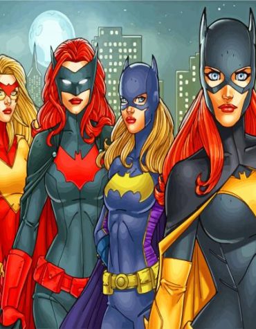 Batgirl and Superheroes Paint By Numbers