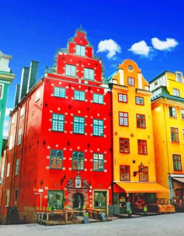 Explore Sweden's Stockholm Paint By Numbers