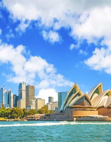 Sydney Opera House Cityscape Paint By Numbers