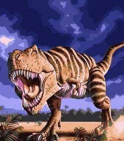 Tyrannosaurus Rex Creature Paint By Numbers