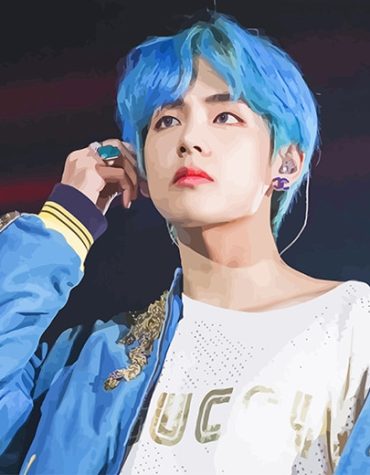 Taehyung Blue Hair Picture Paint By Numbers