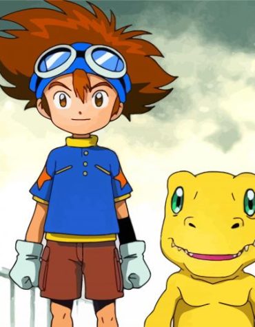 Tai Kamiya Digimon Paint By Numbers