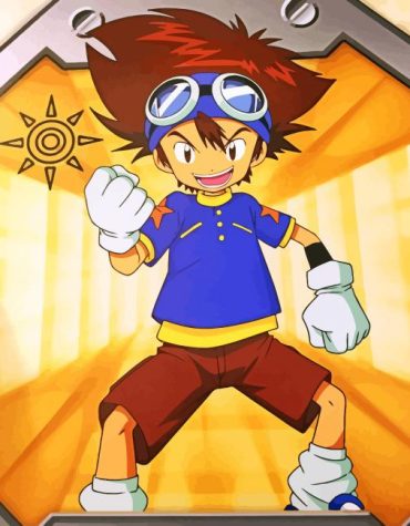 Digimon Adventure Tai Kamiya Paint By Numbers