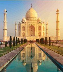 Taj Mahal Iconic Building Paint By Numbers