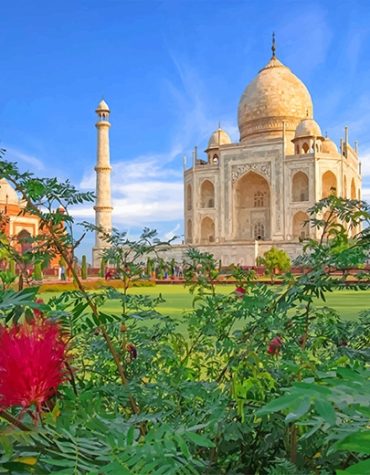 Taj Mahal View Paint By Numbers