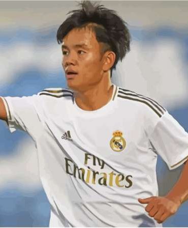 Takefusa Kubo Sports Star Paint By Numbers