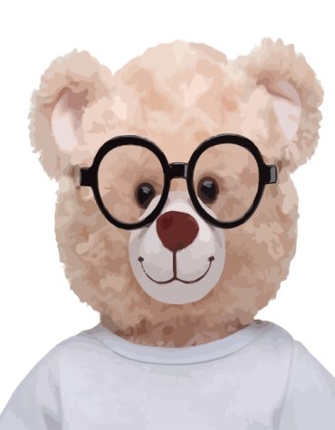 Teddy Bear With Glasses Paint By Numbers