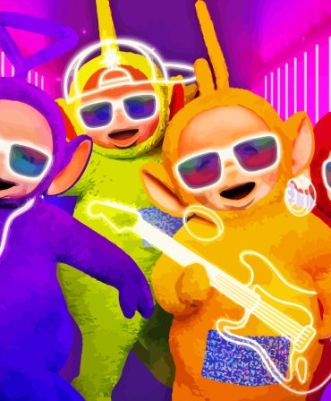 Colorful Teletubbies Animation Paint By Numbers