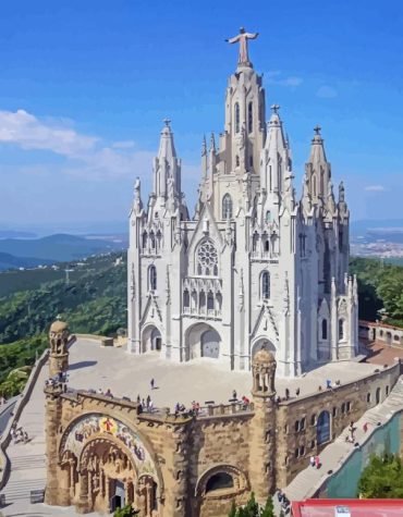 Barcelona Sacred Heart Paint By Numbers
