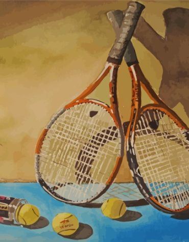 Tennis Equipment and Games Paint By Numbers