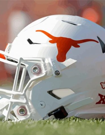 Texas Longhorns Helmet Paint By Numbers
