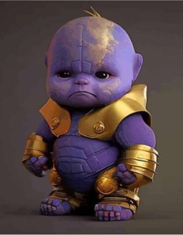 Thanos Baby Marvel Characters Paint By Numbers