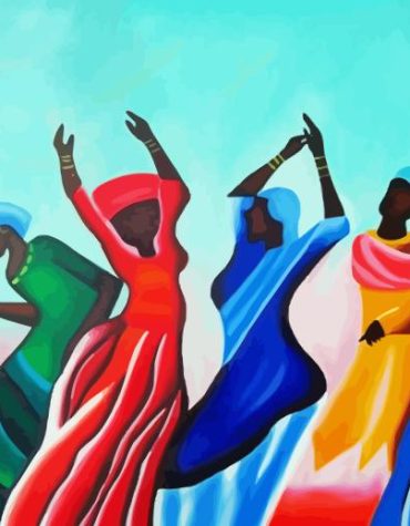 Colorful Black Women Dancers Paint By Numbers
