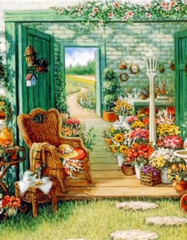 Blossom Flower Store Paint By Numbers