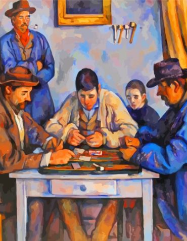 Paul Cezanne Card Players Paint By Numbers
