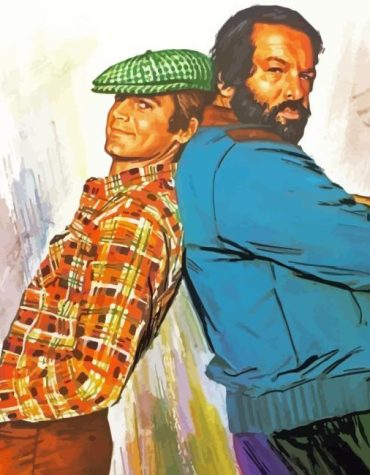 Terence Hill and Bud Spencer Movie Icons Paint By Numbers