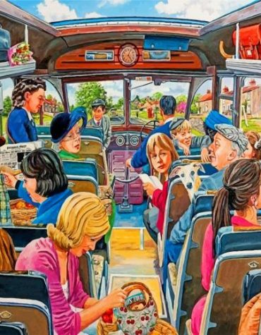 Country Bus Journey Paint By Numbers