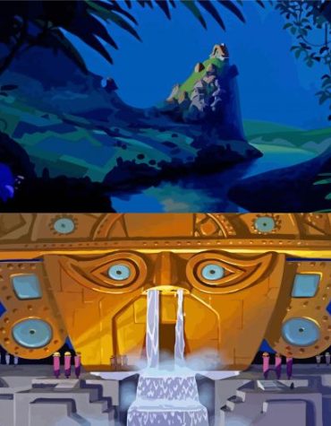 The Emperors New Groove Animated Fun Paint By Numbers