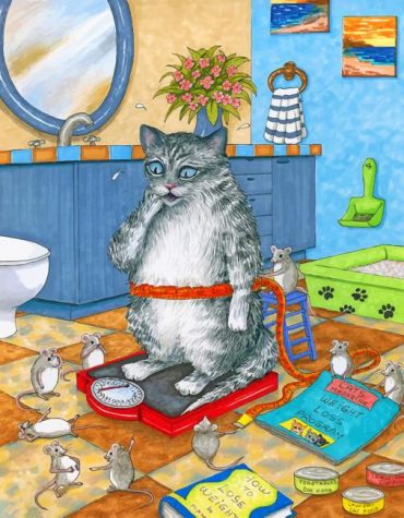 Fat Cat Art Paint By Numbers