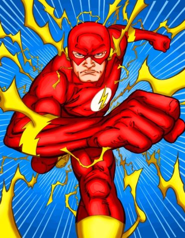 The Flash Superhero Paint By Numbers