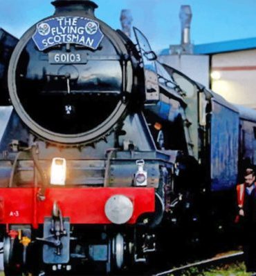 Historic Flying Scotsman Train Paint By Numbers