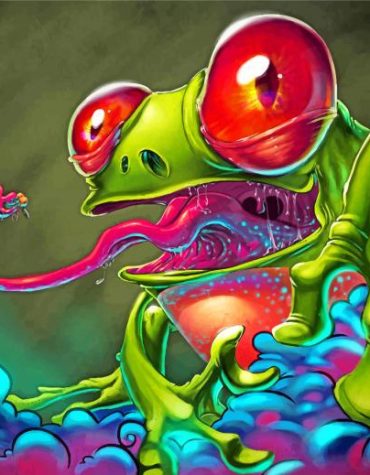Colorful Frog Paint By Numbers
