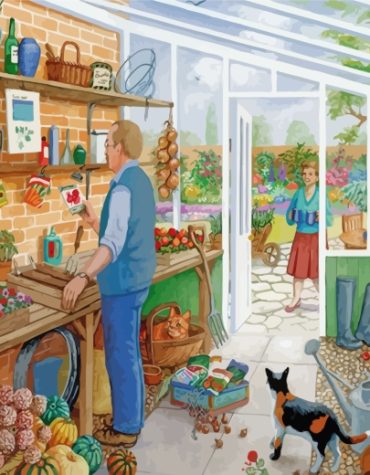 Floral Garden Painting Paint By Numbers