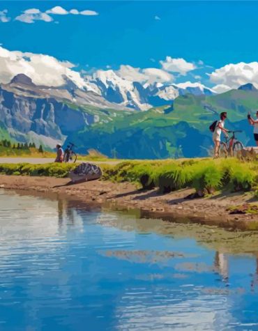 Majestic Giffre Mountains Paint By Numbers