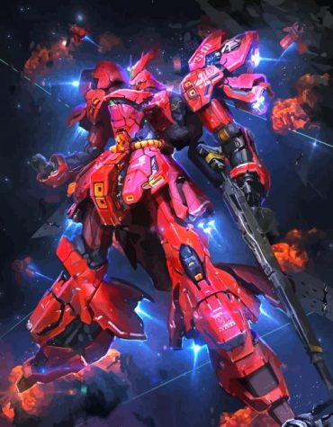MSN 04 Sazabi Anime Paint By Numbers