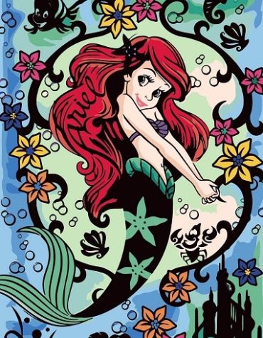 The Little Mermaid Animation Paint By Numbers