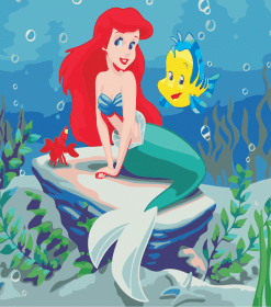 The Little Mermaid Ariel Art Paint By Numbers
