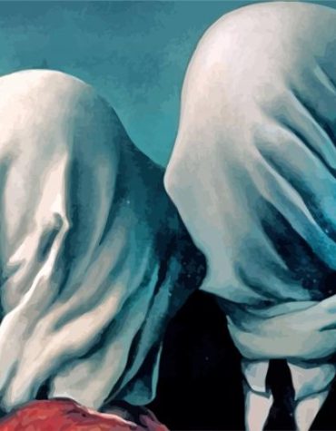 Rene Magritte's The Lovers Paint By Numbers